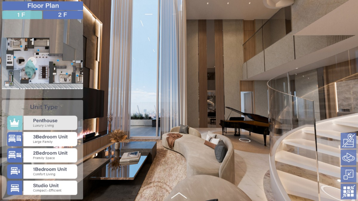 360° Tour & Virtual Tour of the GATO Tower Apartments