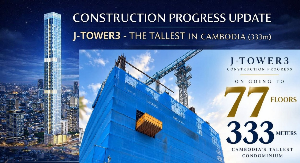 J-TOWER3 Construction Progress Update | on the way to 77 floors – 333m